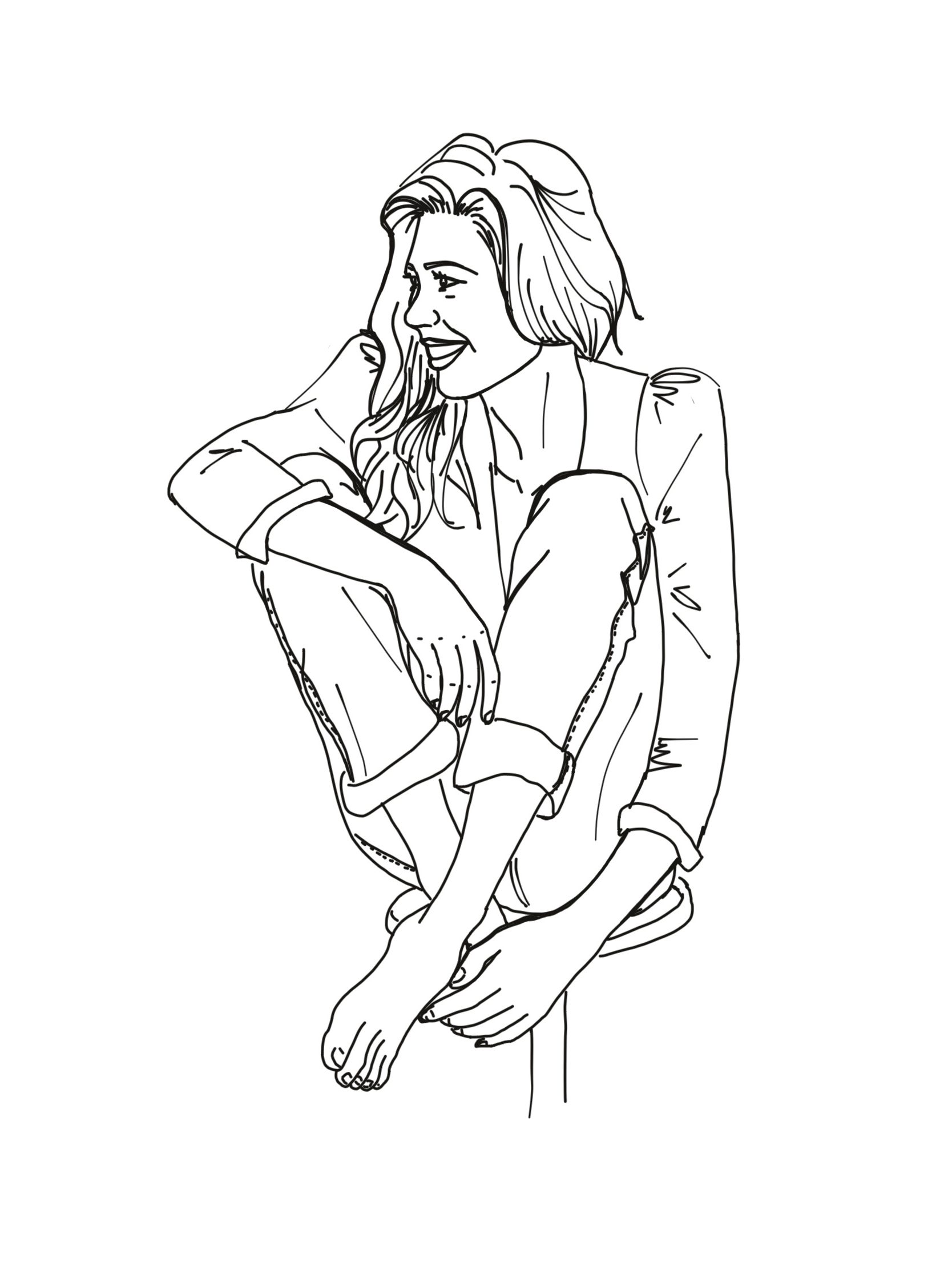 Croquis caroline takvorian portrait
